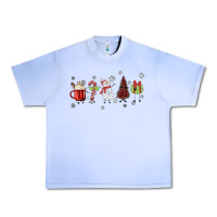 Grape Ice Cartoon Christmas Characters Urban Heavy Tee - MaliasSmallBusiness
