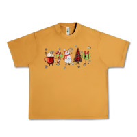 Peanut Butter Cartoon Christmas Characters Urban Heavy Tee - MaliasSmallBusiness