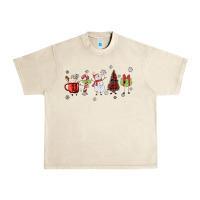 Sandshell Cartoon Christmas Characters Urban Heavy Tee - MaliasSmallBusiness