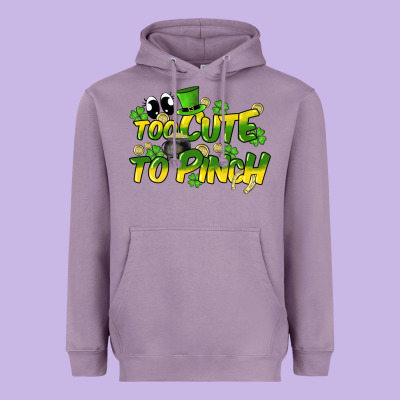 Too Cute To Pinch St. Patrick's Day Heavyweight Hoodie Designed By Howdyjamesfarm