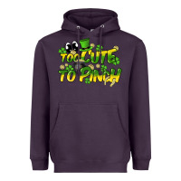 Plum Too cute to pinch St. Patrick's Day Heavyweight Hoodie - HowdyJamesFarm