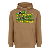 Toasted Coconut Too cute to pinch St. Patrick's Day Heavyweight Hoodie - HowdyJamesFarm