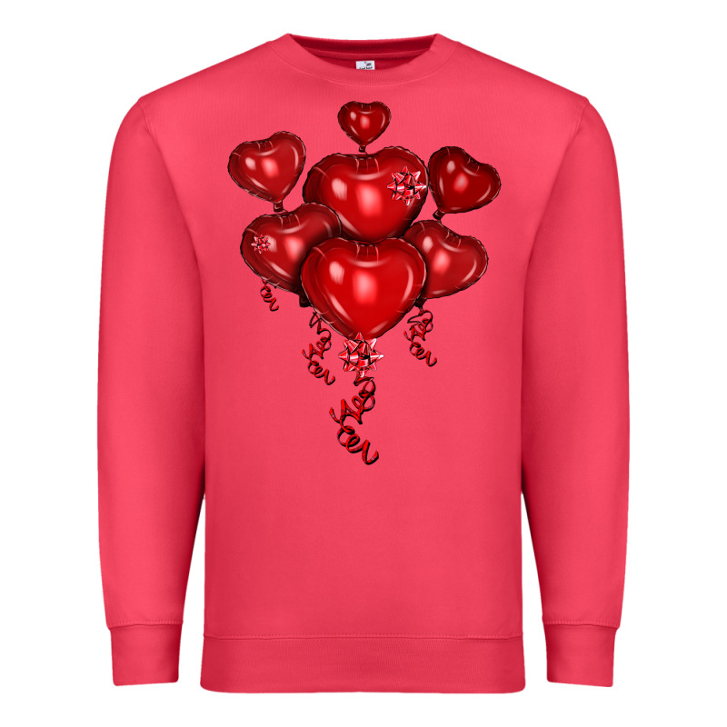 Heart Balloons Olivia Premium Sweatshirt by OliviaCreatesArt | Teevron