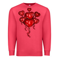 Cardinal heart balloons olivia Premium Sweatshirt - OliviaCreatesArt