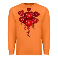 Carrot heart balloons olivia Premium Sweatshirt - OliviaCreatesArt