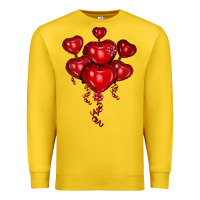Lemon heart balloons olivia Premium Sweatshirt - OliviaCreatesArt