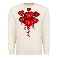 Sandshell heart balloons olivia Premium Sweatshirt - OliviaCreatesArt