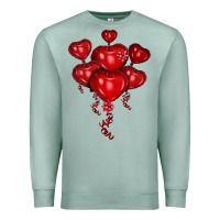 Seafoam heart balloons olivia Premium Sweatshirt - OliviaCreatesArt