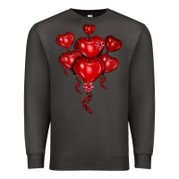 Smoke heart balloons olivia Premium Sweatshirt - OliviaCreatesArt