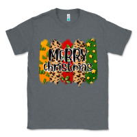 Charcoal Heather merry christmas brushstrokes Classic Tee - MaliasSmallBusiness