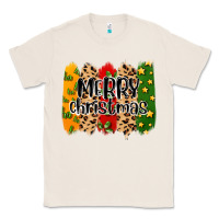 Natural merry christmas brushstrokes Classic Tee - MaliasSmallBusiness