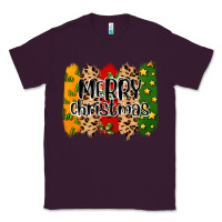 Plum merry christmas brushstrokes Classic Tee - MaliasSmallBusiness