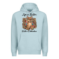 Blue Mist life is better with a chihuahua Premium Hoodie - JahusDesignShop