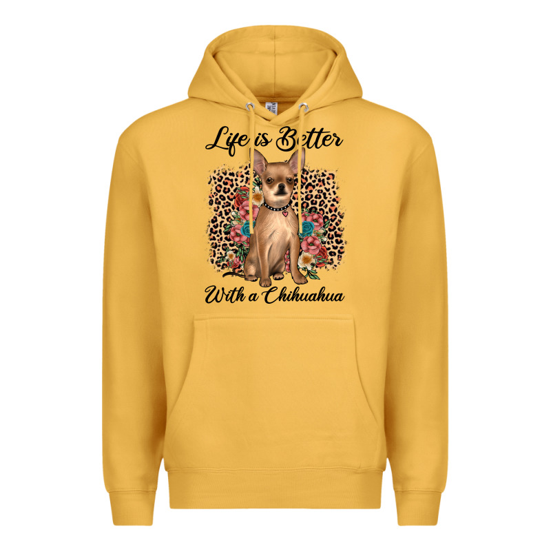 Life Is Better With A Chihuahua Premium Hoodie by JahusDesignShop | Teevron