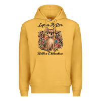 Mustard life is better with a chihuahua Premium Hoodie - JahusDesignShop