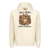 Sandshell life is better with a chihuahua Premium Hoodie - JahusDesignShop