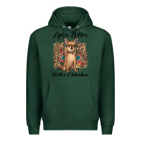 Sports Green life is better with a chihuahua Premium Hoodie - JahusDesignShop