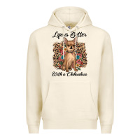 Tofu life is better with a chihuahua Premium Hoodie - JahusDesignShop