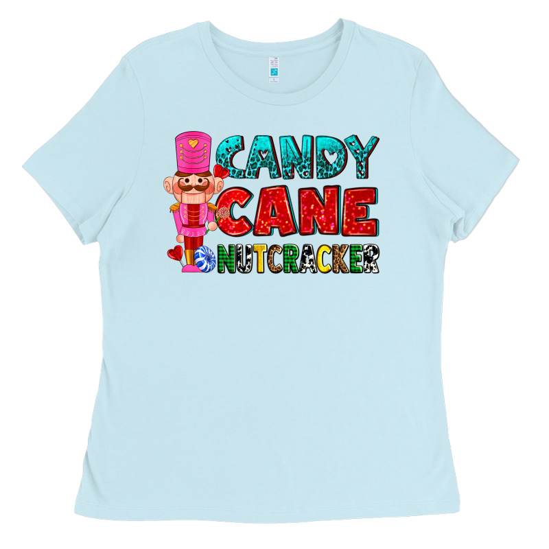 Candy Cane And Pink Nutcracker Ado Ladies Tee by AdoDesignShop | Teevron