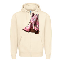 Sandshell Cowgirl boots Zipper Hoodie - HowdyJamesFarm