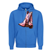 True Royal Cowgirl boots Zipper Hoodie - HowdyJamesFarm