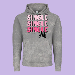 Single Af Vintage Hoodie Designed By Maliassmallbusiness