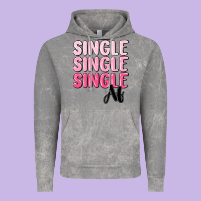 Single Af Vintage Hoodie Designed By Maliassmallbusiness