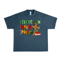 Midnight Navy believe in christmas Urban Heavy Tee - MaliasSmallBusiness