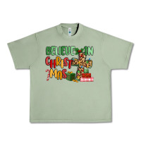 Oil Green believe in christmas Urban Heavy Tee - MaliasSmallBusiness
