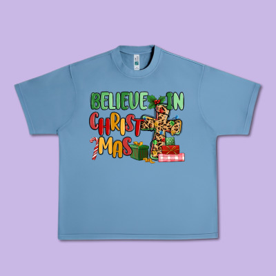 Believe In Christmas Urban Heavy Tee Designed By Maliassmallbusiness