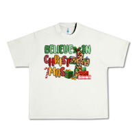 Pistachio believe in christmas Urban Heavy Tee - MaliasSmallBusiness