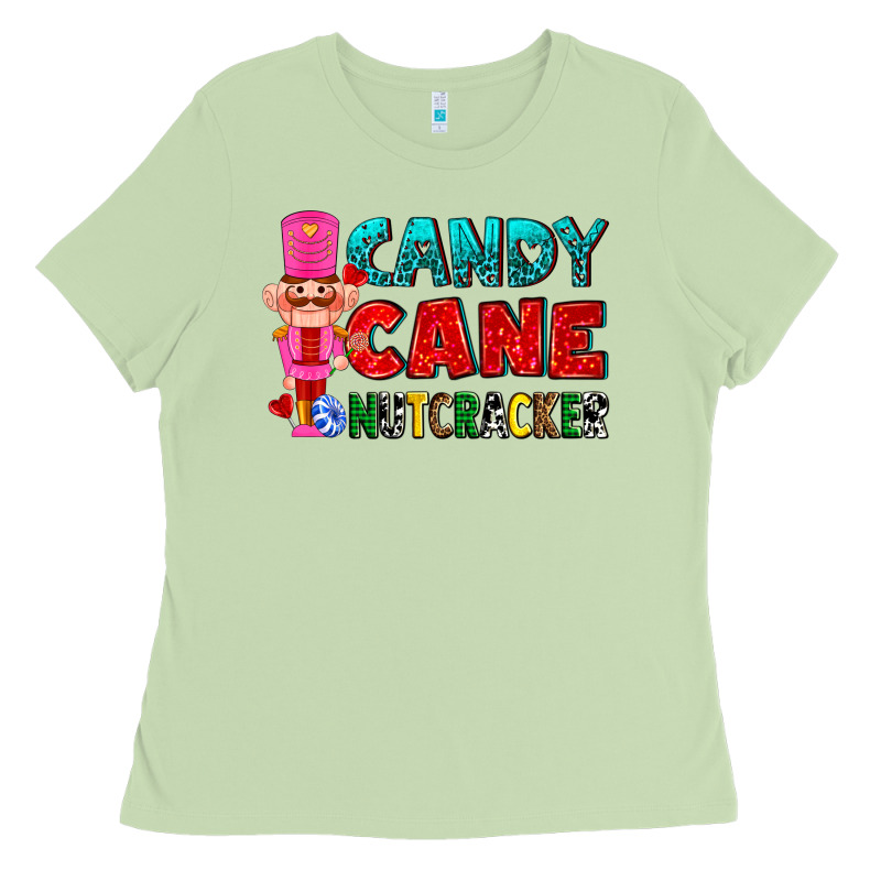 Candy Cane And Pink Nutcracker Ado Ladies Tee by AdoDesignShop | Teevron