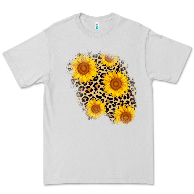 Leopard Sunflower Patch Premium Tee by AdoDesignShop | Teevron