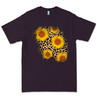 Plum leopard sunflower patch Premium Tee - AdoDesignShop