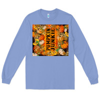 Colony Blue Pumpkin Junkie Long Sleeve Tee - RanaPortraitStore