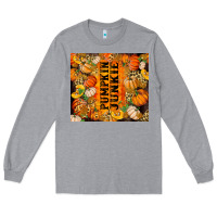Heather Grey Pumpkin Junkie Long Sleeve Tee - RanaPortraitStore