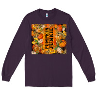 Plum Pumpkin Junkie Long Sleeve Tee - RanaPortraitStore