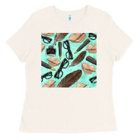 Bone literature seamless pattern Ladies Tee - BundleAndBundleShop