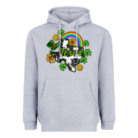 Heather Grey Texas map St. Patrick's Heavyweight Hoodie - CowGirlArtShop