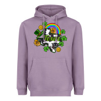Lavender Texas map St. Patrick's Heavyweight Hoodie - CowGirlArtShop