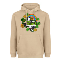 Mushroom Texas map St. Patrick's Heavyweight Hoodie - CowGirlArtShop