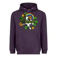 Plum Texas map St. Patrick's Heavyweight Hoodie - CowGirlArtShop