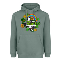 Sage Texas map St. Patrick's Heavyweight Hoodie - CowGirlArtShop