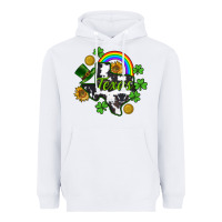White Texas map St. Patrick's Heavyweight Hoodie - CowGirlArtShop