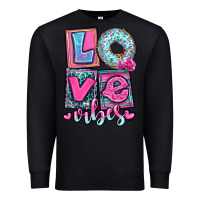 Black love vibes Premium Sweatshirt - OliviaCreatesArt