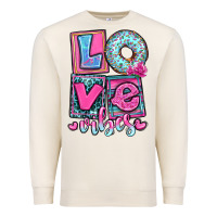 Sandshell love vibes Premium Sweatshirt - OliviaCreatesArt