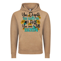 Vintage Coffee you despite the lok on my face you are still talki Vintage Hoodie - MaliasSmallBusiness