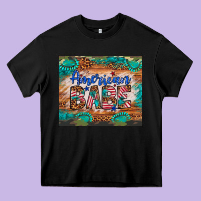 American Babe Heavy Core Tee Designed By Artiststas