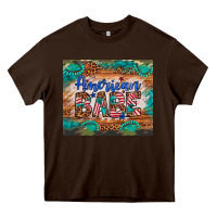Chocolate Brown american babe Heavy Core Tee - Artiststas