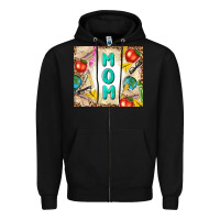 Black teacher mom mother's day Zipper Hoodie - TumblerDesignByShophia